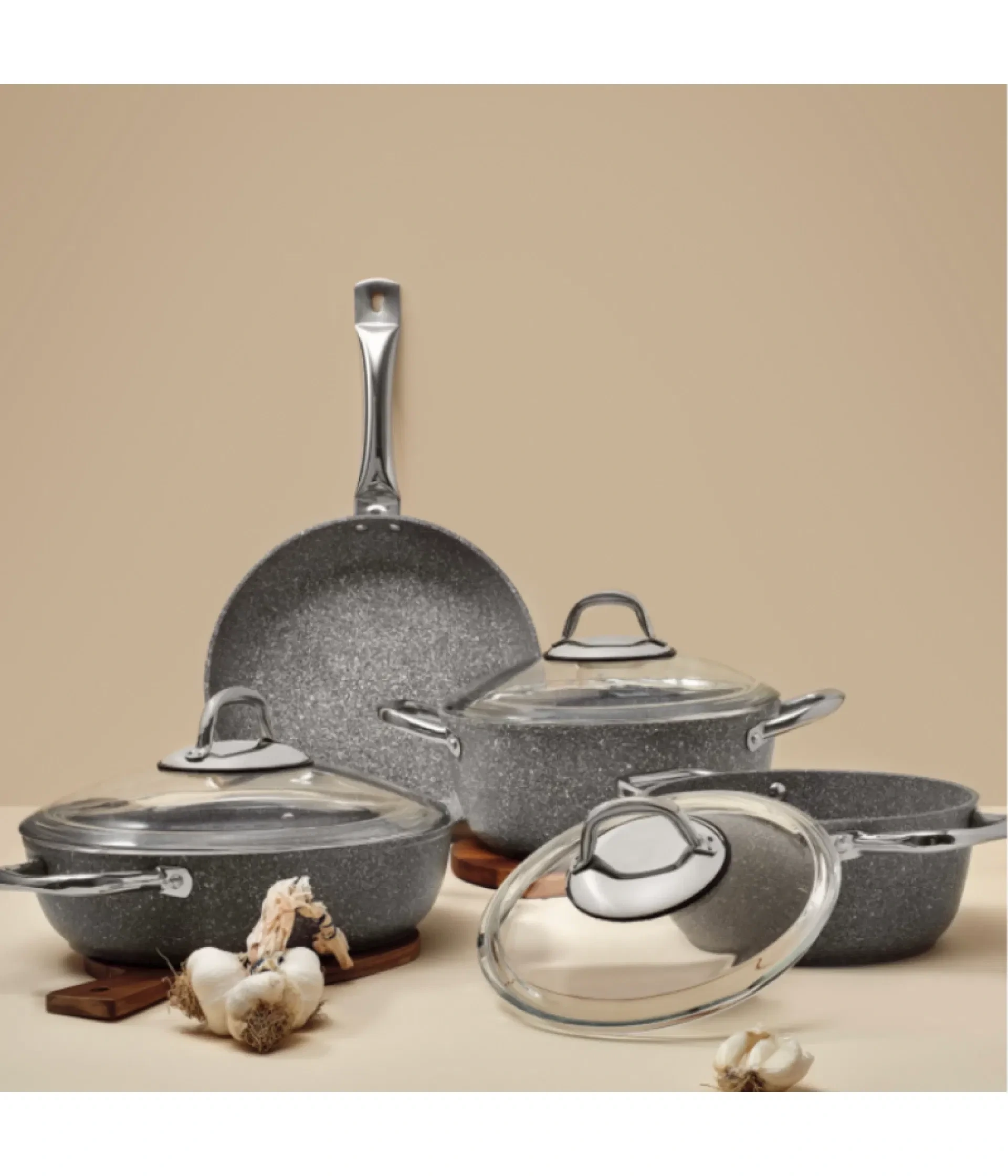GIGILLI set šerpi URLA siva 7pcs