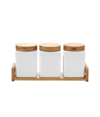 FG set kuhinjskih posuda 3/1 keramika i bambus BR-2400