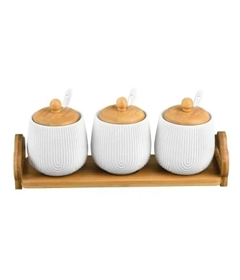 FG set kuhinjskih posuda 3/1 keramika i bambus BR-2416