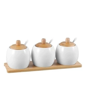 FG set kuhinjskih posuda 3/1 keramika i bambus BR-2437