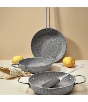 GIGILLI set tava YOU siva 4PCS